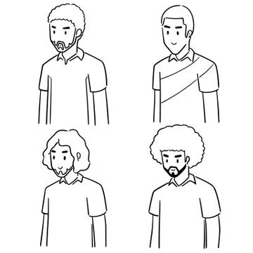 Vector set of people Stock Illustration