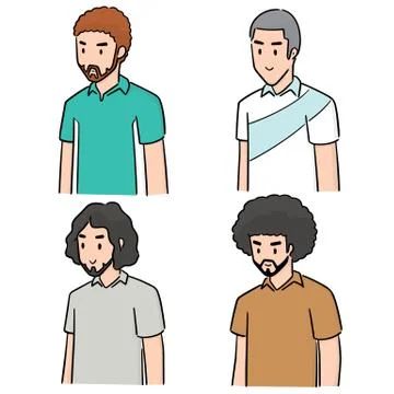 Vector set of people Stock Illustration