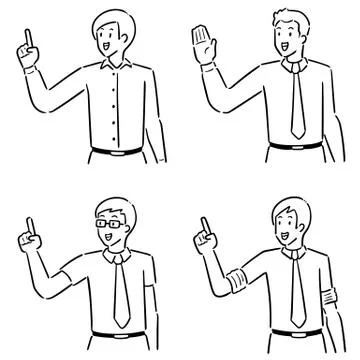 Vector set of people Stock Illustration