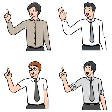 Vector set of people Stock Illustration