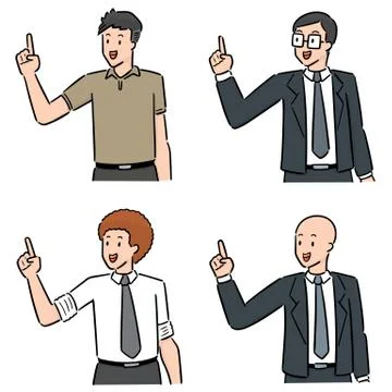 Vector set of people Stock Illustration