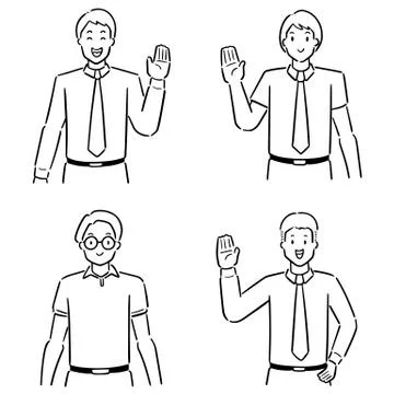 Vector set of people Stock Illustration