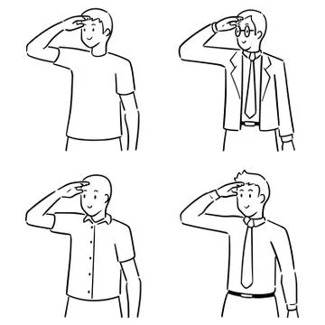 Vector set of people Stock Illustration