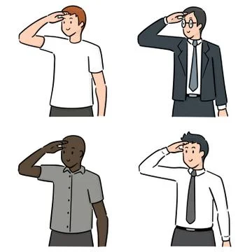 Vector set of people Stock Illustration