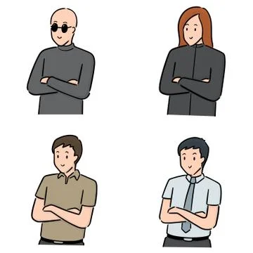 Vector set of people Stock Illustration