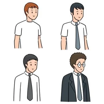 Vector set of people Stock Illustration