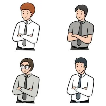 Vector set of people Stock Illustration