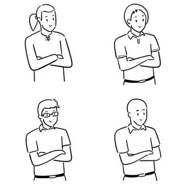 Vector set of people Stock Illustration