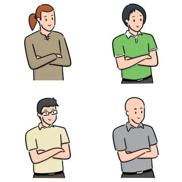 Vector set of people Stock Illustration