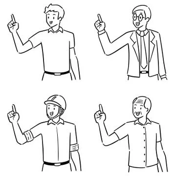 Vector set of people Stock Illustration