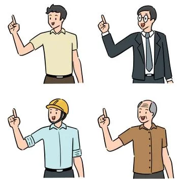 Vector set of people Stock Illustration