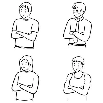 Vector set of people Stock Illustration