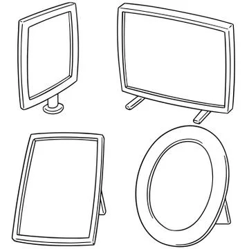 Vector set of photo frame Stock Illustration