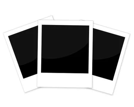 Vector set of photo frames Stock Illustration