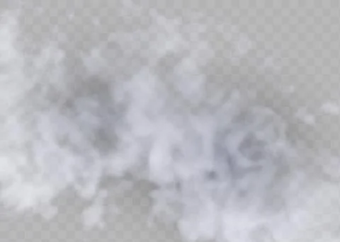 Vector set of realistic isolated cloud on the transparent background. 스톡 일러스트