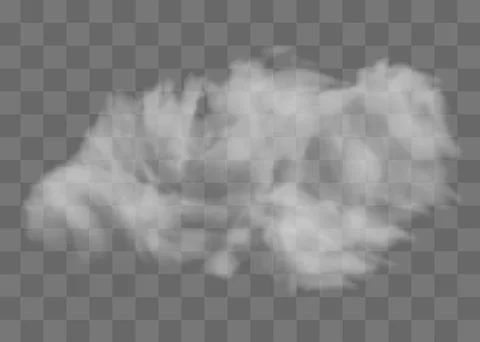 Vector set of realistic isolated cloud on the transparent background. 스톡 일러스트