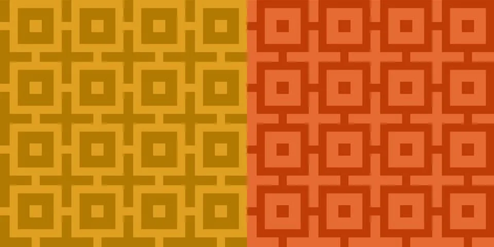 Vector set retro simple geometric seamless patterns in retro style. Vintage.. イラスト素材