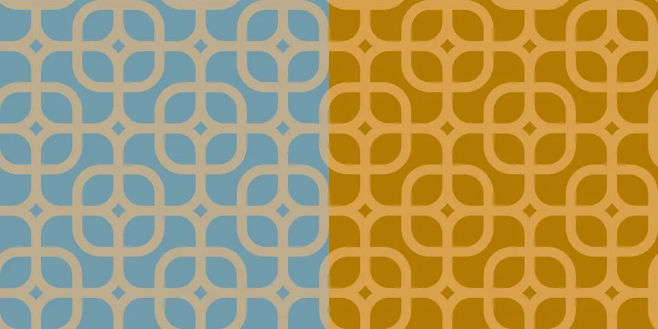 Vector set retro simple geometric seamless patterns in retro style. Vintage.. イラスト素材