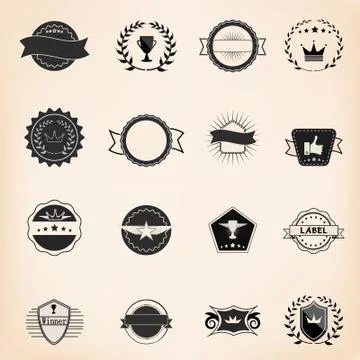 Vector Set of Retro Stamps and Badges Stock-Illustration