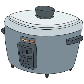 Vector set of rice cooker Stock Illustration