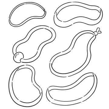 Vector set of rubber band Stock Illustration