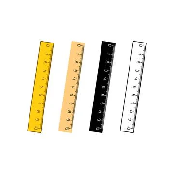 Vector set of rulers in different styles on white background Vector set o... Stock Photos