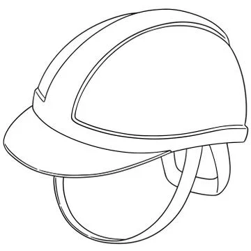 Vector set of safety helmet Stock Illustration