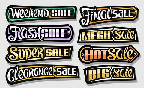 Vector set for Sales Stock Illustration