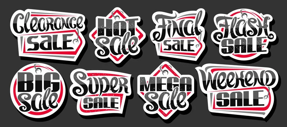 Vector set for Sales Stock Illustration
