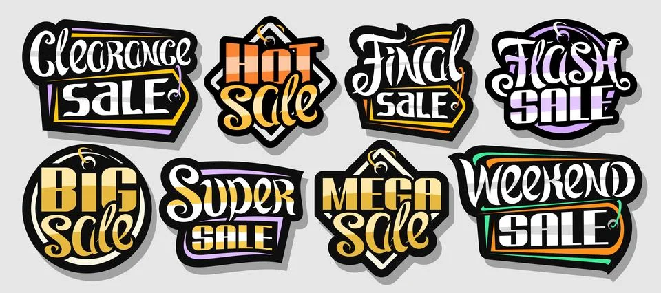 Vector set for Sales Stock Illustration