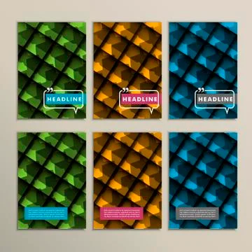 Vector set of simple beautiful line patterns Stock Illustration