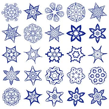 Vector Set of Simple Sacred Geometry Symbols. Stock Illustration