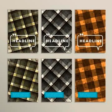 Vector set of simple stylish dark background Stock Illustration