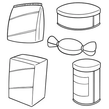 Vector set of snack Stock Illustration