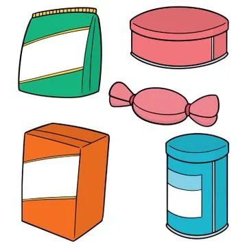 Vector set of snack Stock Illustration