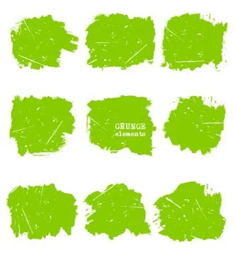 Vector set of splash stains texture banners. Ilustración de archivo