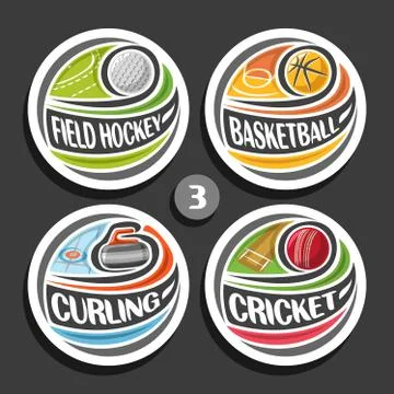 Vector set of sport logos Stock Illustration