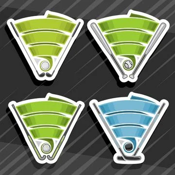 Vector set of Sports Logos 스톡 일러스트