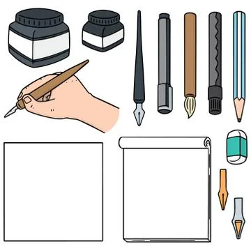 Vector set of stationery Stock Illustration