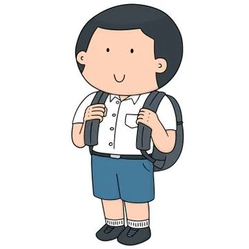 Vector set of student Stock Illustration