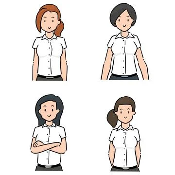 Vector set of student Stock Illustration