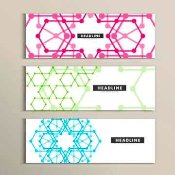 Vector set of stylish modern line textures イラスト素材
