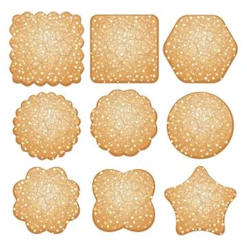 Vector set of sugar cookies Illustrazione stock
