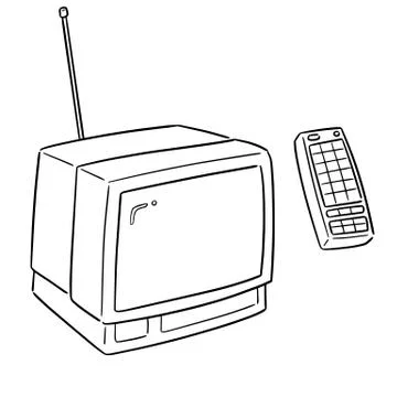 Vector set of television Stock Illustration