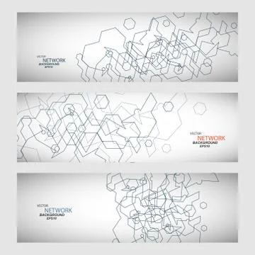 Vector set three sets of abstract contour lines Stock Illustration