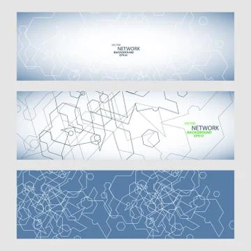 Vector set three sets of abstract contour lines Stock Illustration
