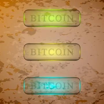 The vector set of transparent buttons Stock Illustration