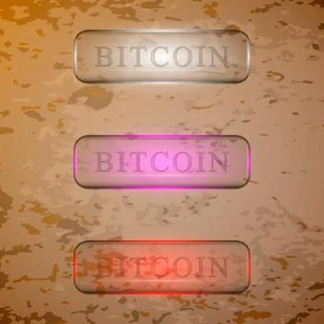 The vector set of transparent buttons Stock Illustration