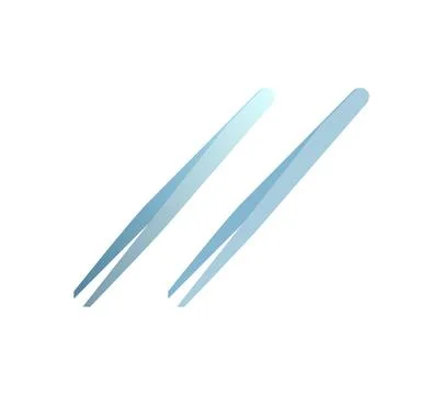 Vector set of tweezers in gradient and flat styles. Vector set of tweezer... Foto stock