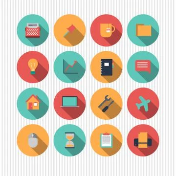 Vector set of universal icons Stock Illustration
